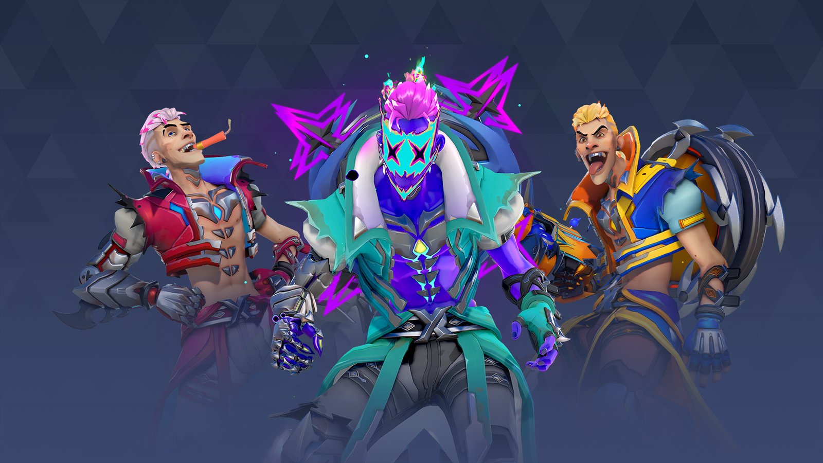 Official Overwatch artwork accompanying Mythic Cyber Fuel Junkrat.