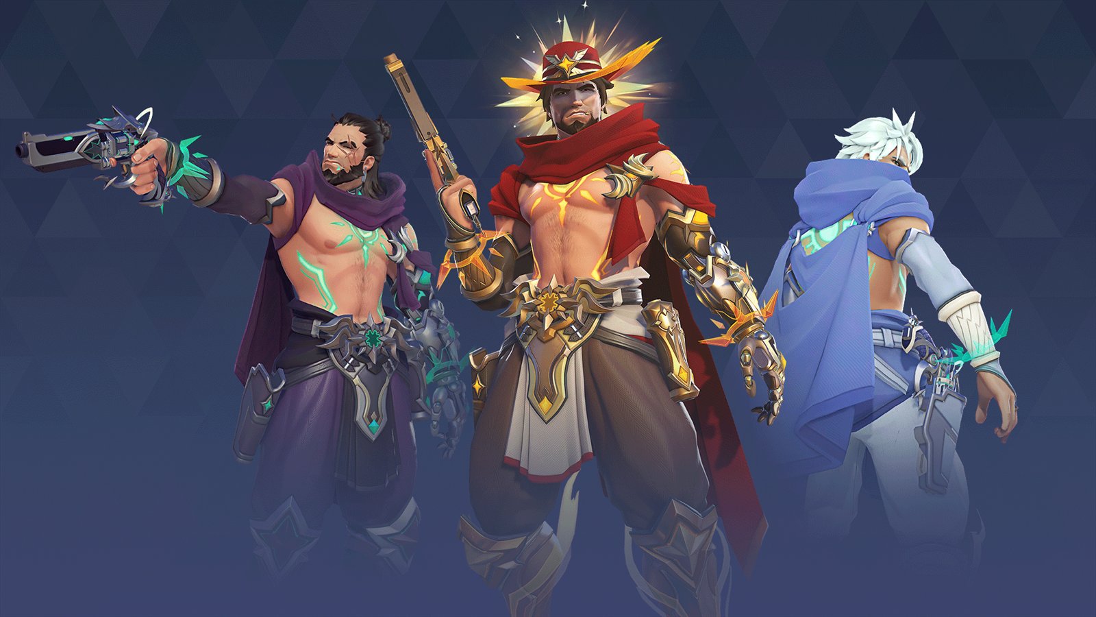 Official Overwatch artwork accompanying Mythics.