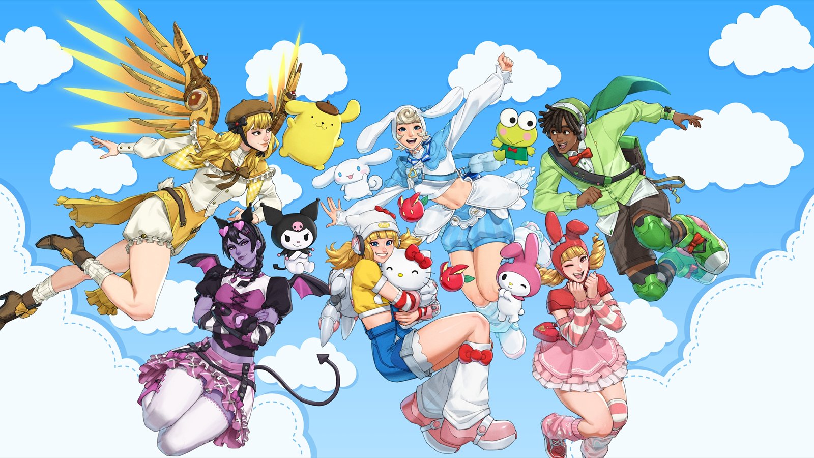 Official Overwatch artwork accompanying Six Heroes, Six Friends.