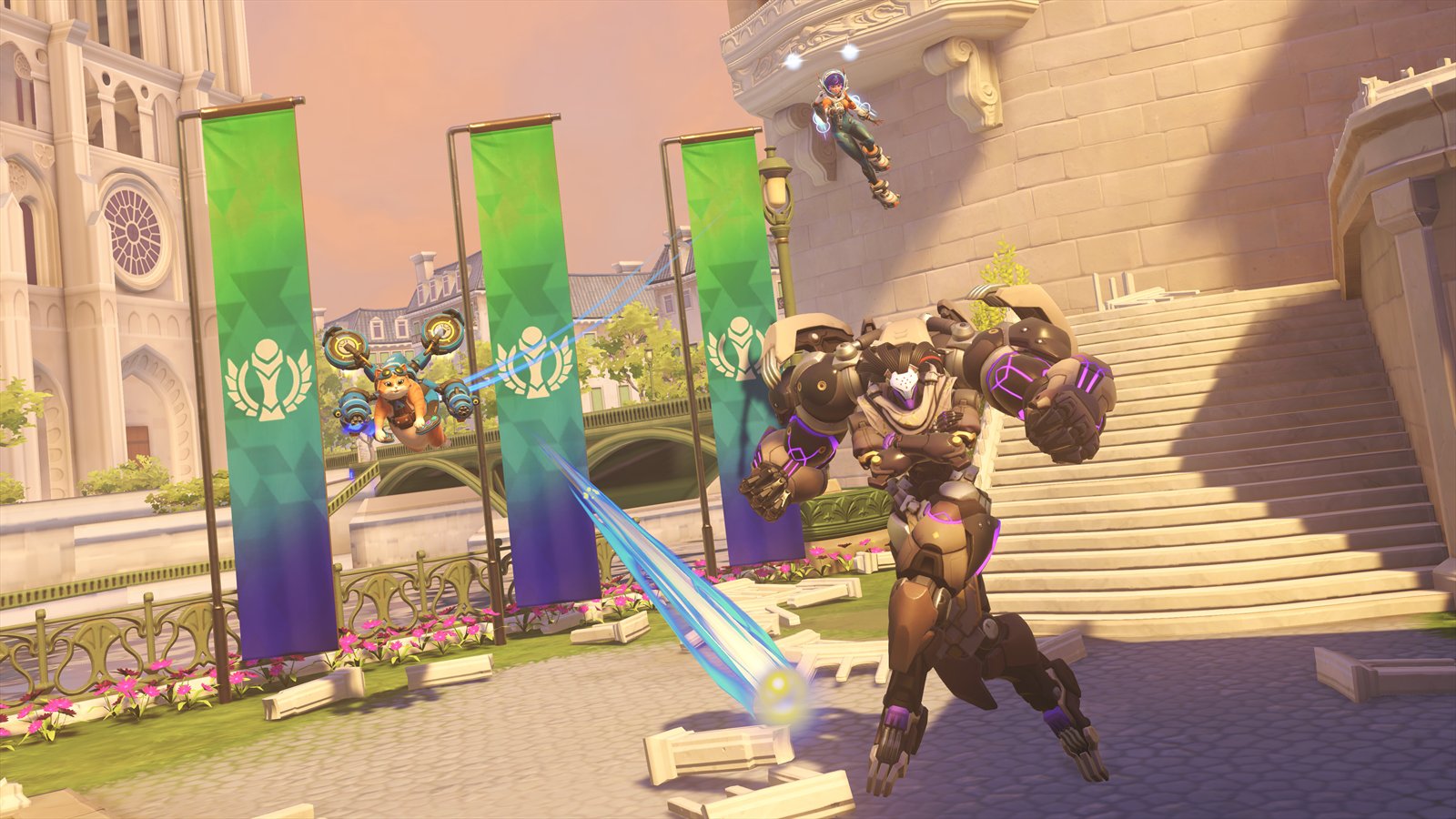 Official Overwatch artwork accompanying Stadium Report.